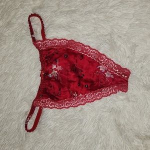 VINTAGE SILKSCREEN MEDIUM SILK THONG PANTIES